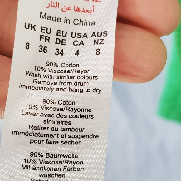 Prettylittlething Green Wrap Look Mini Skirt Size 4 - Picture 9 of 9